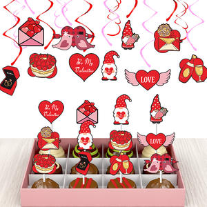 Decoración Romántica de San Valentín, Adorno de Pastel en Espiral con <span class=keywords><strong>Gnomo</strong></span> para Bodas, Aniversarios, Compromisos, Decoraciones para Pasteles - Product Image 2