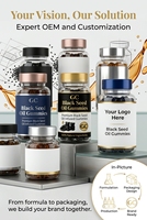 Gummies à l'huile de nigelle en bouteille pour la nutrition quotidienne des cheveux, de la peau et du système immunitaire – Service ODM complet