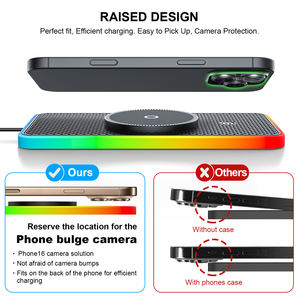 <span class=keywords><strong>Chargeur</strong></span> sans fil 15W, station de charge inductive pour voiture, <span class=keywords><strong>chargeur</strong></span> sans fil antidérapant pour voiture, <span class=keywords><strong>tapis</strong></span> de charge pour voiture pour iPhone 16 15 - Product Image 5