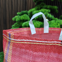 Sac de stockage de riz et de maïs en polypropylène agricole recyclable thermoscellable 50lb 25kg 100kg Top Green Pack