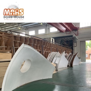 Fabricante de Casas Domo de FRP Resistentes <span class=keywords><strong>a</strong></span> Ciclones, Pequeñas y Portátiles, para Glamping, con Baño Portátil - Product Image 2