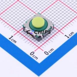 TPLS-007JLFS Tactile Switch SMD Switch Single Pole Single Throw Round Button 7N Vertical Mount - Product Image 1