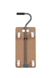 Chariot à main à plateforme en bois de qualité supérieure de 200 kg, personnalisé en usine, avec 4 roues universelles pour entrepôt - Product Image 4