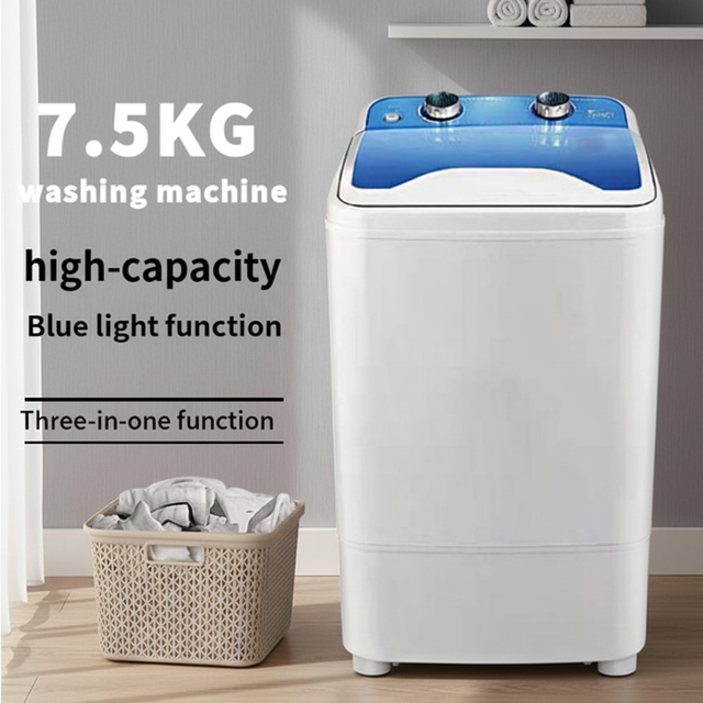 Multifunctional 7.5KG Large Capacity Mini Washing Machine Shoe Washing All-in-One Machine for Home