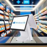 Sistema POS Todo en Uno con Pantalla Táctil de 15.6 Pulgadas, Directo de Fábrica, CPU I3/I5/I7, Windows 10/11, Caja Registradora para Restaurante