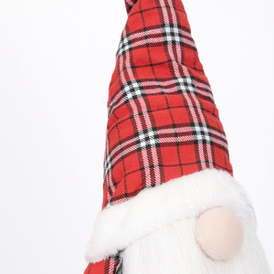 Decoração de Natal: Gnomo de Jardim Xadrez Vermelho Antigo OEM/ODM para Árvore de Natal - Product Image 3