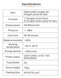 Conception populaire 4 Bar Jet Oxygen Spray Nettoyage des pores du visage Rajeunissement de la peau 2 en 1 Hydro Jet Machine de rajeunissement du visage - Product Image 6