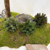 Rumput Pinus Buatan 5 Cabang, Rumput Natal Buatan, Rangkaian Bunga, Tanaman Pot, Dekorasi Taman Halaman