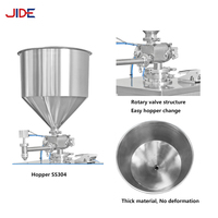 Machine de remplissage semi-automatique verticale à piston pour liquides visqueux (huile, produits chimiques, sauces, crèmes, confitures, shampoings) en flacons en verre et sachets – Facile à utiliser