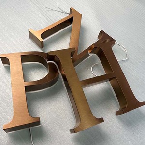 Nguồn Nhà Sản Xuất Thép Không Gỉ <span class=keywords><strong>LED</strong></span> Ánh Sáng Đăng Ánh Sáng up Letters 3D Chữ Cho Logo Của Công Ty Tên - Product Image 3