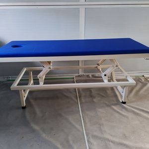 Cama de masaje de espalda de acero inoxidable con altura ajustable para acupuntura y <span class=keywords><strong>Tui</strong></span> Na, para uso hospitalario, diagnóstico y terapia ósea. - Product Image 2