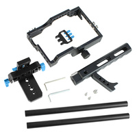 Étui de protection stabilisateur DSLR SLR caméras Rig Cage suivre Kit de Support de mise au point pour GH4/A7S/A7/A7R/A72/A7RII/A7SII/A6000/A6500