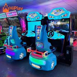 <span class=keywords><strong>Simulateur</strong></span> de course automobile 3D de luxe, machine d'arcade avec volant de direction et mouvement, jeu vidéo de conduite à monnayeur pour centre commercial et parc d'attractions - Product Image 4