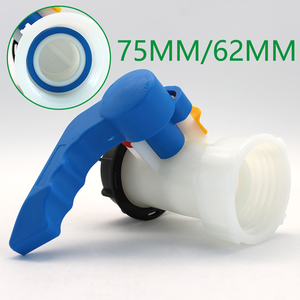 DN40 62mm 500l 1000l Gebraucht Ibc Tote <span class=keywords><strong>Wassertank</strong></span> Adapter Gewinde Kunststoff 2 in Ibc Absperr klappe IBC Tank ventil für Zisterne - Product Image 6