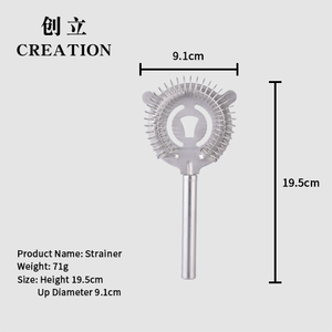 Création d'un passoire à <span class=keywords><strong>cocktail</strong></span> triangulaire conique en acier inoxydable écologique de 1,2 mm d'épaisseur avec couleur et logo personnalisables - Product Image 5