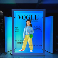 Cadre de photomaton en métal personnalisé style magazine Vogue 2026, logo personnalisé gratuit d'usine avec accessoires offerts