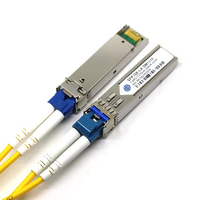 Transceptor de Fibra Óptica SFP--LX-SM1310 1.25G, 1310nm, 10km, LC Dúplex, Módulo Óptico SMF DDM para Ubiquiti Mikrotik