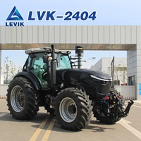 Tracteurs agricoles diesel 4x4 de haute qualité, tracteur à roues 4x4 de 240 CV avec chargeur frontal pour la manutention des matériaux agricoles