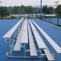Sièges de stade portables en alliage d'aluminium, gradins à roulettes résistants aux intempéries, ergonomiques, coupe-vent, capacité 15-20 kg