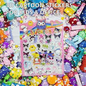 Autocollants adhésifs en EVA personnalisés 3D holographiques de dessin animé Labubu pour enfants, école, bureau, marque KAKA, cadeau et artisanat - Product Image 2