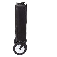 Chariot de camping pliable à 4 roues avec cadre en acier, chariot de plage portable robuste pour le camping et les pique-niques en plein air