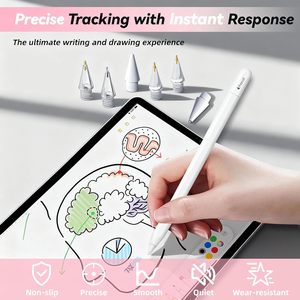 Embouts de remplacement <span class=keywords><strong>en</strong></span> plastique pour <span class=keywords><strong>Apple</strong></span> <span class=keywords><strong>Pencil</strong></span> 1ère/2ème génération/Pro/iPad Pro USB-C avec technologie Active Sensing et rejet de la paume - Product Image 4