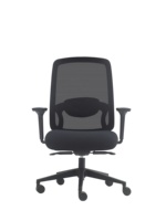 Chaise de bureau en maille design ergonomique à dossier moyen Chaise de travail pour le personnel