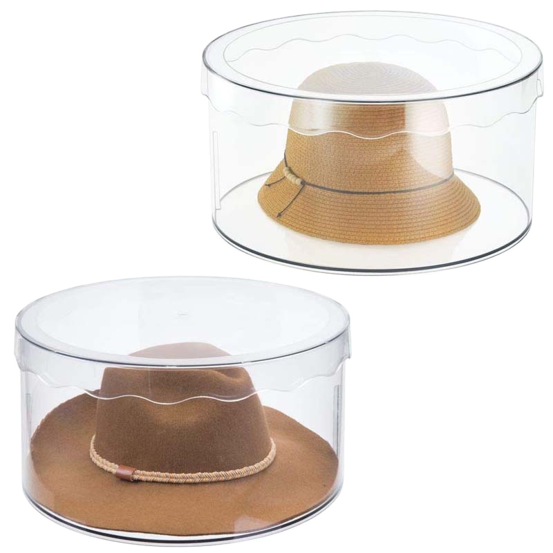 Round plastic hat boxes Clearance