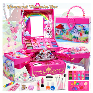 Kit para Hacer Pulseras, Estuche de Maquillaje Real para <span class=keywords><strong>Niña</strong></span> de 10 <span class=keywords><strong>Años</strong></span>, Juego de Maquillaje de Juguete No Tóxico para Niñas, Maquillaje para Bebés - Product Image 6