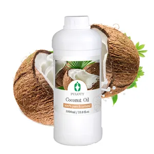 Оптовая продажа, кокосовое масло HAIRUI для тела, чистое органическое Фракционное натуральное кокосовое масло для ухода за кожей