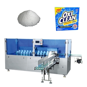 Automatic Vertical Cartoning Machine 400g 500g Laundry Detergent Powder Box Packaging Machine