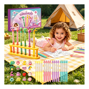 Kit de Bolígrafos de Arena Movediza para Crear Tus Propios Diseños, 80 Accesorios, Manualidades, Papelería Educativa, Recuerdo para Fiestas de Cumpleaños - Product Image 5