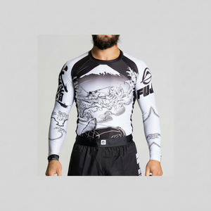 Vente en gros 240GSM 85% Polyester et 15% Spandex qualité supérieure à manches courtes Rash Guard BJJ Training Gear - Product Image 1