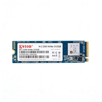 قرص صلب داخلي Kston بسعة 512 جيجابايت M.2 2280 NVMe SSD PCIe 3.0 للكمبيوتر الشخصي والكمبيوتر المحمول