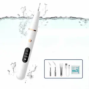 Household Private Label Silicone Calculus Dissolving Electric Teeth Cleaner Ultrasonic Tooth Cleaner