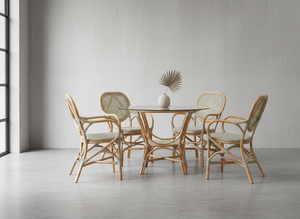 Ensemble de salle à manger en rotin/osier de style jamaïcain, élégant, compact et confortable pour villa, maison, appartement, hôtel, en provenance d'Indonésie - Product Image 4