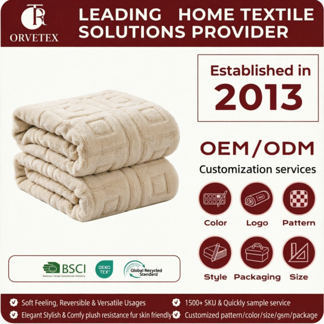 Double Layers Jacquard Sherpa Blankets Fleece Blanket Soft Warm Sherpa Cobijas Throw Blanket for Winter
