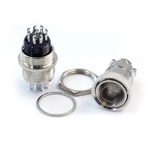 オス メス GX12-2P GX12-3P GX12-4P GX12-5P GX12-6P GX12-7P M12-2 M12-3 M12-4 M12-5 M12-6 M12-7 4ピン GX12 金属製電源コネクタ - Product Image 2