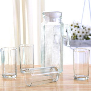 Lot de 5 tasses octogonales en <span class=keywords><strong>verre</strong></span> à eau sans plomb - Product Image 2