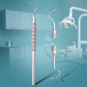 เครื่องมือสำรวจช่องปาก 6flowers Dental Explorer ด้ามจับแบบหนาและออกแบบตามหลักสรีรศาสตร์ สำหรับการผ่าตัดทางทันตกรรม ระดับ Class I ได้รับการรับรองมาตรฐาน CE - Product Image 3