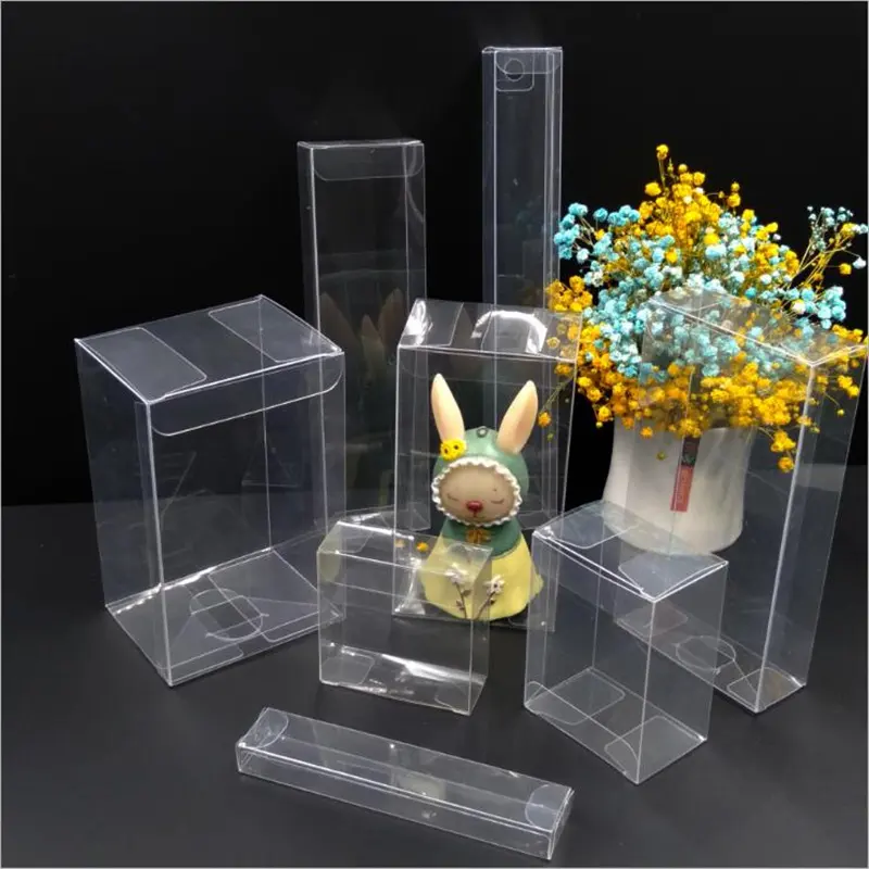 General Square Clear PVC Boxes Wedding Favor Gift Packaging Box Transparent Party Candy Bags Chocolate Toys/Jewelry/Candy Bag