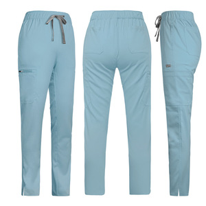 Pantalones Médicos de Alta Calidad con Cordón Ajustable, Tela Dobby Elástica en 4 Direcciones, Múltiples Bolsillos, Poliéster y Rayón, para Doctores y Enfermeras - Product Image 4