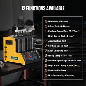 Supporto di fabbrica OEM ODM Logo CT200 110V 220V Auto 6 cilindri carburante Auto benzina ad ultrasuoni iniettore ugello pulitore Tester - Product Image 3