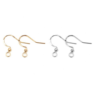 Crochets d'oreille plats en cuivre plaqué or 925 de 16 mm et 18 mm, style coréen KC, pour la fabrication de bijoux DIY - Product Image 5