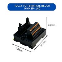 Módulo de Interfaz de E/S para PLC con Conector IDC de Doble Fila, Placa de Relés y Bloque de Terminales para Riel DIN IDC10/14/20/IDC26