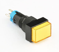 Interrupteur à bouton-poussoir 10 mm 12V avec LED, 1NO1NC, 5 broches