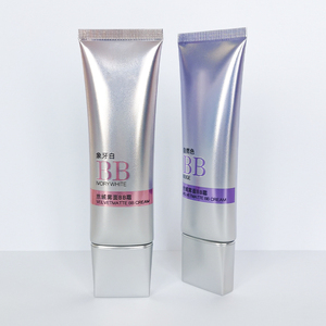 Base de maquillage souple vide personnalisée BB <span class=keywords><strong>CC</strong></span> Cream 5- 50 ml bouteille à presser en plastique avec tube - Product Image 5