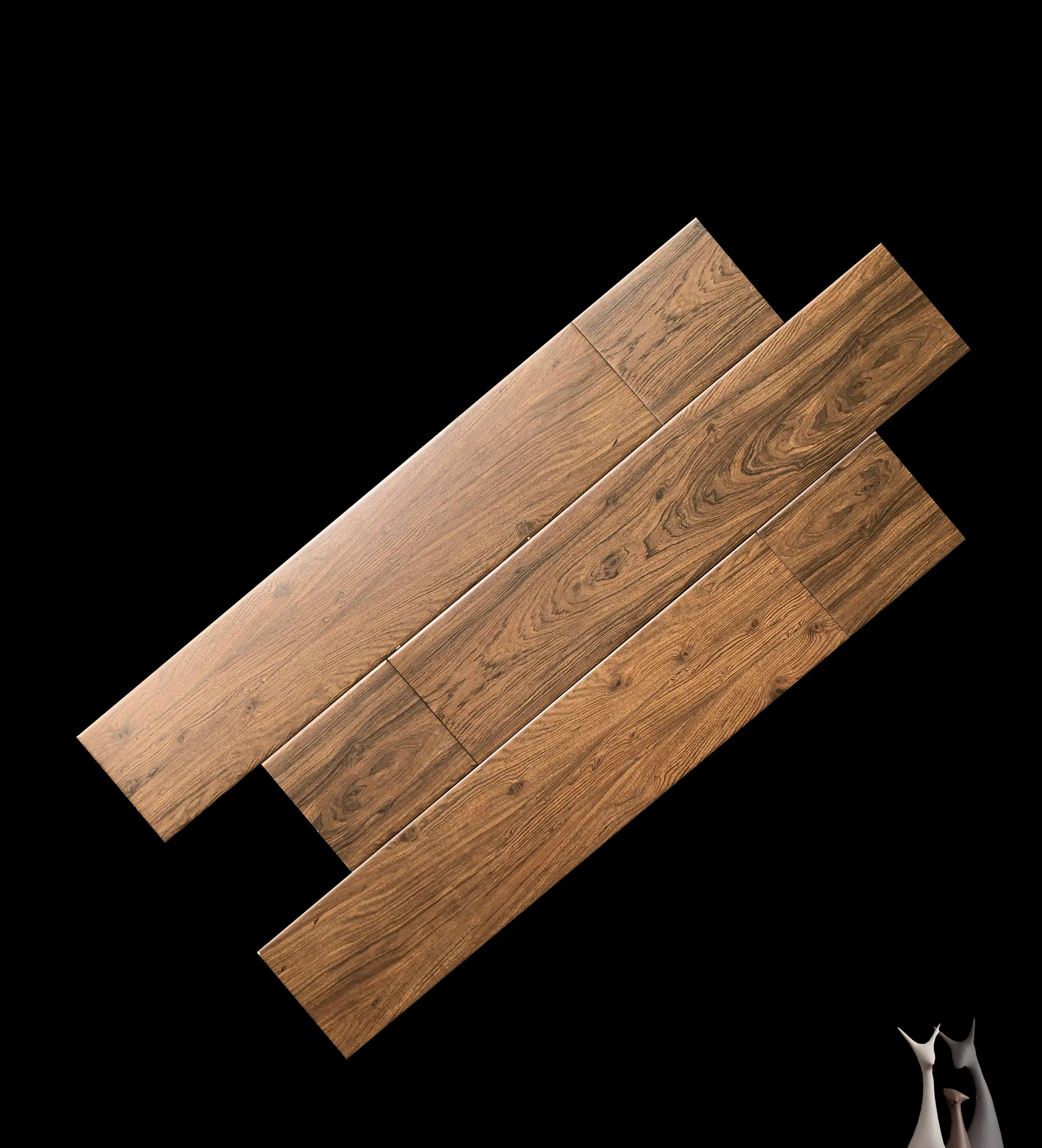 3d grano di legno marrone gres piastrelle di ceramica disegni pavimentazione rettificato di legno guardare tegola