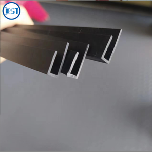 Profilo di Protezione per Bordi in Vetro in <span class=keywords><strong>PVC</strong></span> Grigio a Forma di U da 6 mm - Product Image 3