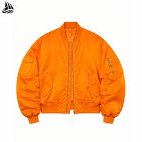 Blouson Bomber Homme Luxe Personnalisé en Satin, Coupe Oversize, Style Streetwear, Veste de Vol MA-1, Coupe-Vent en Nylon Lourd – Fabricant